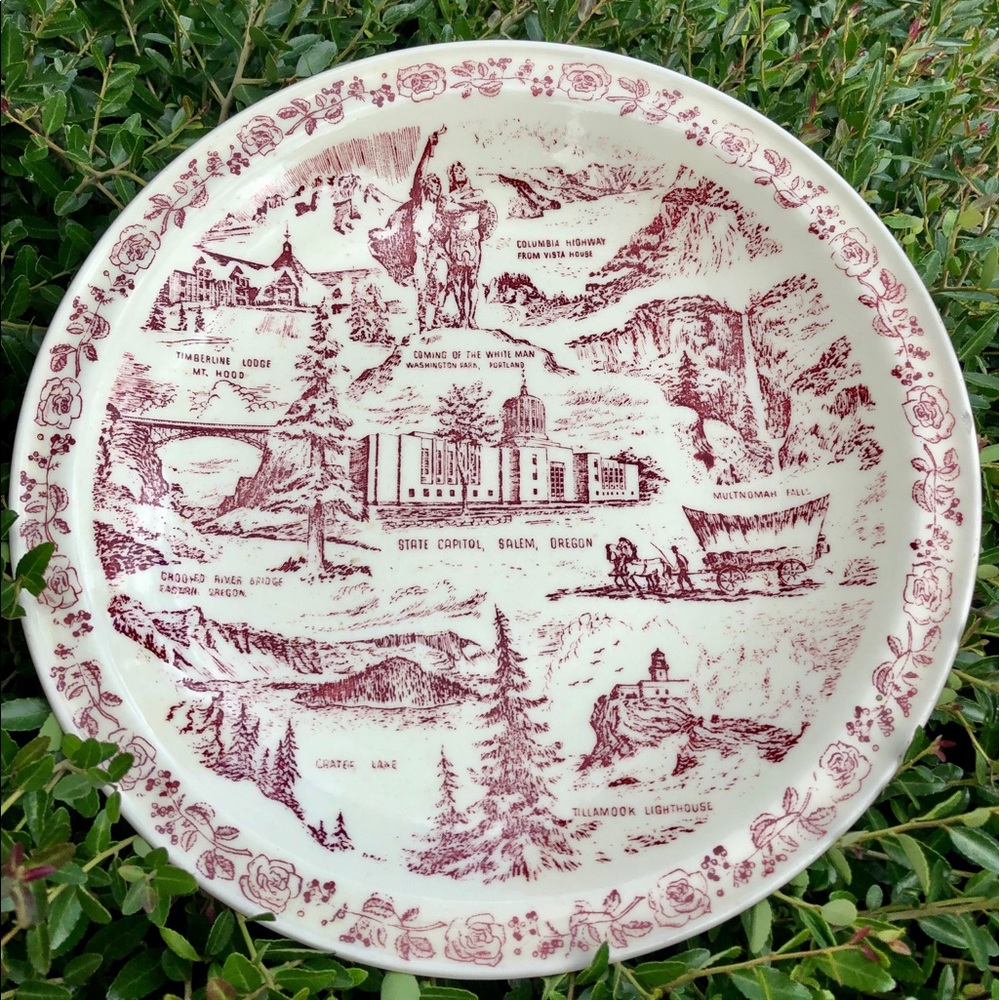 State of Oregon Souvenir Collector Plate